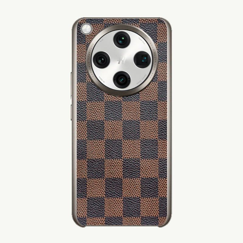 Cargue la imagen en el visor de la galería, OPPO Find X8 Ultra (PKJ110, PKU110) - Electroplated Trendy Brand Plain Leather Fashion Phone Case - Polar Tech Australia
