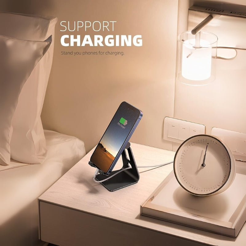 Chargez l&#39;image dans la visionneuse de la galerie, Adjustable Cell Phone Stand, Lamicall Phone Stand Cradle, Dock, Holder Compatible with iPhone Samsung Accessories Desk, Android Smartphone
