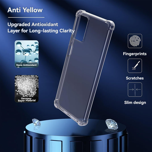 Motorola Moto G34 5G - AirPillow Cushion Transparent Soft Clear TPU Four Corners Protective Case - Polar Tech Australia