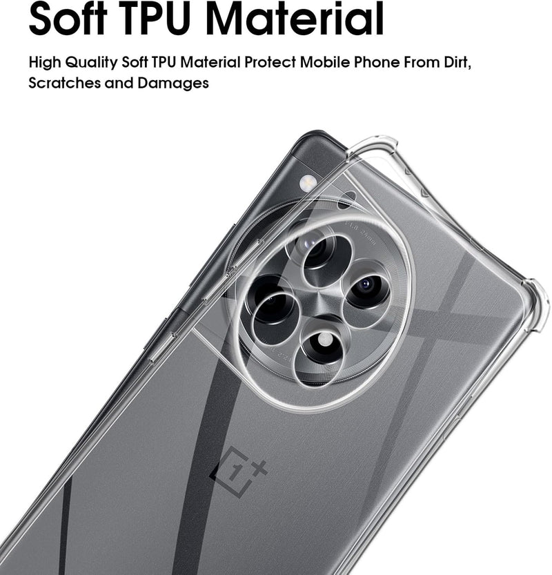 Load image into Gallery viewer, OnePlus 1+12/12R - AirPillow Cushion Transparent Soft Clear TPU Four Corners Protective Case - Polar Tech Australia
