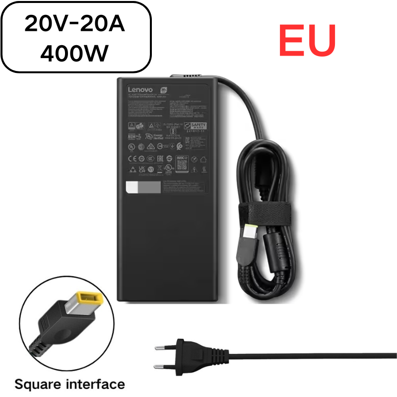 Load image into Gallery viewer, [20V-16.5A/330W][Yellow Square Slim Tip] Lenovo Legion Pro 7 16IAX10H Series - Laptop AC Power Supply Adapter Charger
