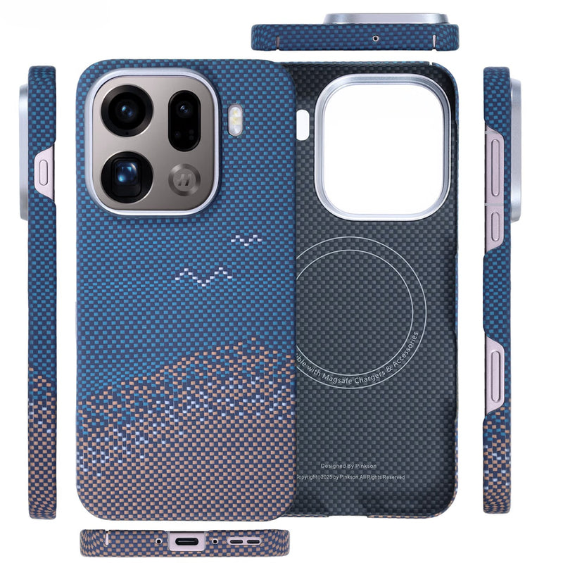 Cargue la imagen en el visor de la galería, OPPO Find X9 Pro - MagSafe Carbon Fiber Texture Case
