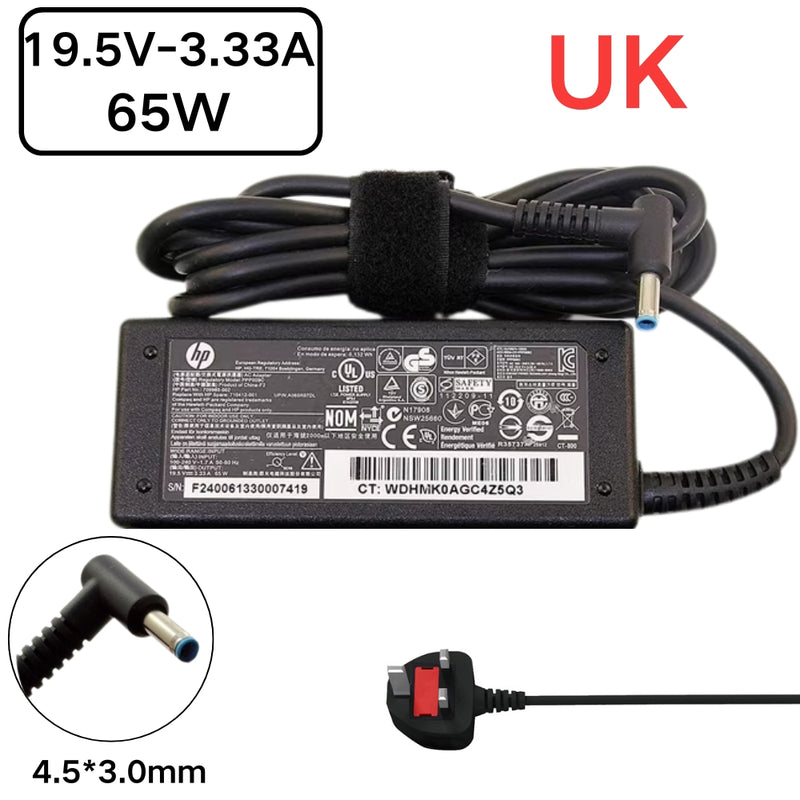 Cargue la imagen en el visor de la galería, [19.5V-3.33A/65W][4.5x3.0 Blue Tip] HP Pavilion x360 &amp; EliteBook &amp; ProBook Laptop AC Power Supply Adapter Charger - Polar Tech Australia
