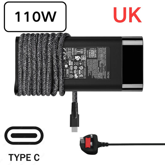 [110W][Type C] HP Elite Dragonfly Laptop AC power Supply Adapter Charger
