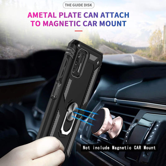 [Magnetic Ring Kickstand] Motorola Moto G Stylus 2021 - Shield Shockproof Rugged Heavy Duty Case - Polar Tech Australia