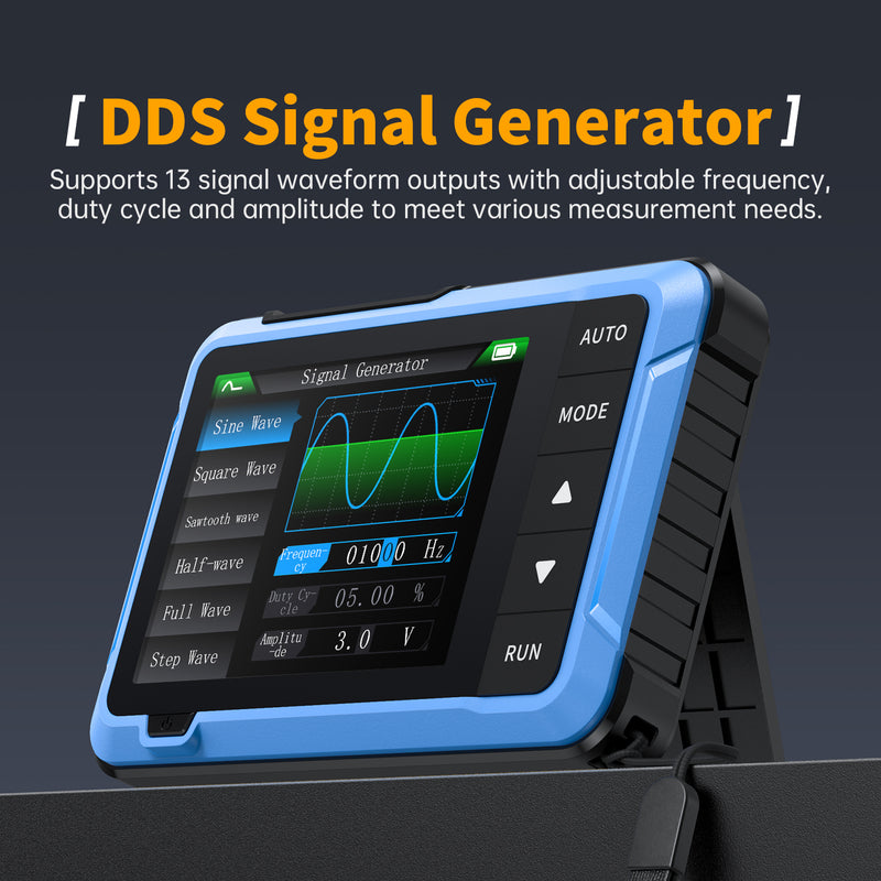 Chargez l&#39;image dans la visionneuse de la galerie, [DSO-510] FNIRSI 10MHz 48MS/s Mini Handheld Digital Oscilloscope Signal Generator
