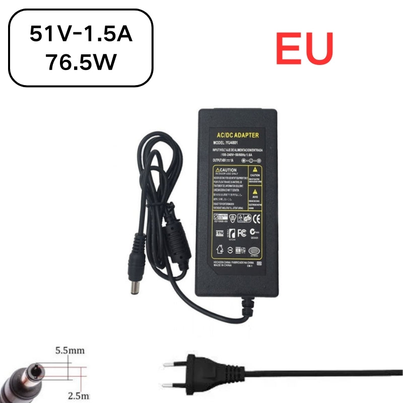 Chargez l&#39;image dans la visionneuse de la galerie, [51V-1.5A][5.5x2.5] Universal Computer/Monitor/CCTV POE Switch - Power Supply Adapter Wall Charger - Polar Tech Australia
