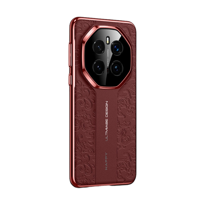 Load image into Gallery viewer, Honor Magic7 (PTP-AN00) - Cloud Dragon Pattern Plain Leather PC Phone Case
