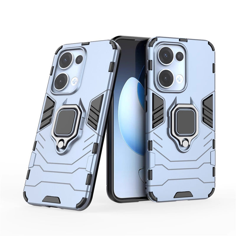 Chargez l&#39;image dans la visionneuse de la galerie, OPPO Reno13 Pro 5G (CPH2697) - Heavy Duty Armor Case With Ring Holder Stand - Polar Tech Australia
