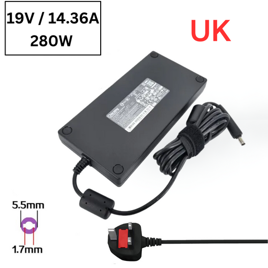 [19.5V-14.36A/280W][5.5x1.7] Acer Nitro 5 N22C1 A21-280P1A AC Power Supply Adapter Charger - Polar Tech Australia