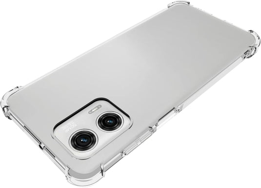 Motorola Moto G73 - AirPillow Cushion Transparent Soft Clear TPU Four Corners Protective Case - Polar Tech Australia