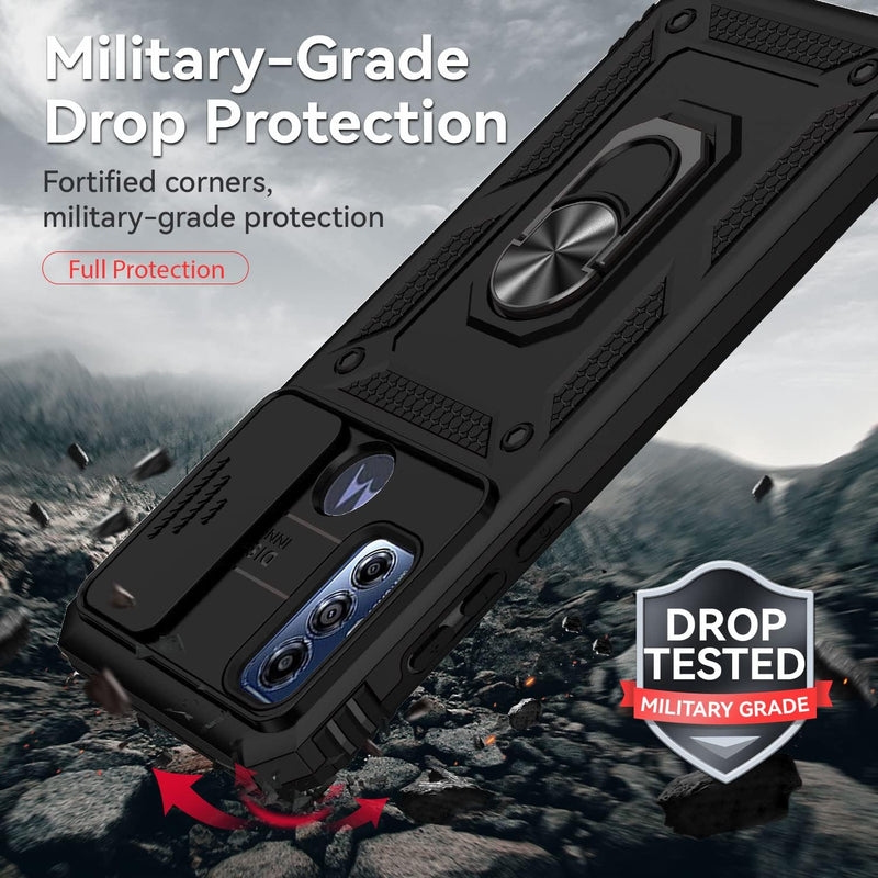 Load image into Gallery viewer, [Magnetic Ring Kickstand][Slide Camera Cover] Motorola Moto G Play 2023/Moto G Pure/Moto G Power 2022 - Shield Shockproof Rugged Heavy Duty Case - Polar Tech Australia
