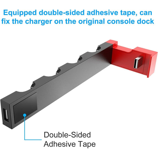 Compatible with Nintendo Switch JoyCon Charging Dock 1-4pcs Joy Con Charging Dock with Individual LED Indicator for Nintendo Switch Joy-Con