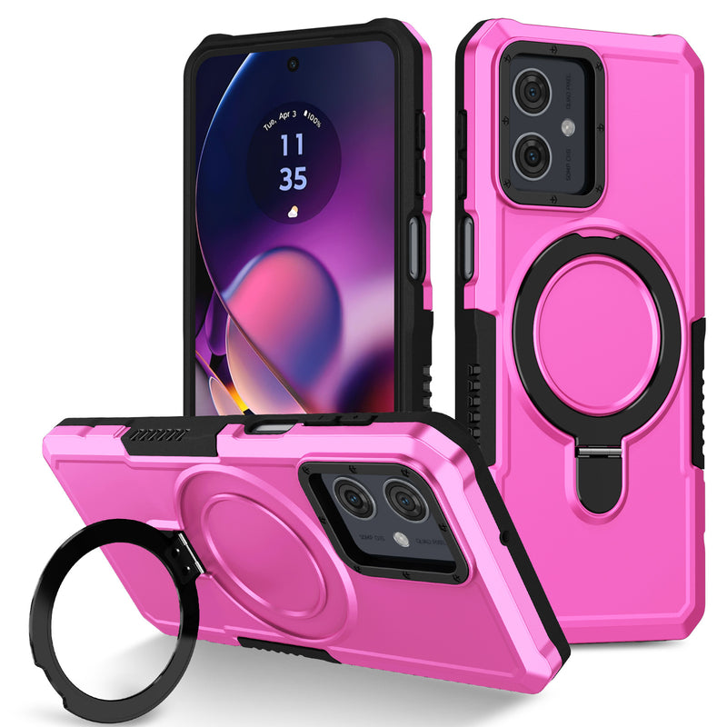 Load image into Gallery viewer, [Ring Rotating Stand] Motorola Moto E14/G14 - Shield Shockproof Rugged Heavy Duty Case - Polar Tech Australia
