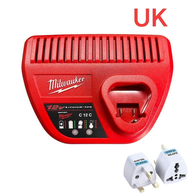 Cargue la imagen en el visor de la galería, [C12C][12V-3.0A] Genuine Original Milwaukee Fast Charger Electrical Tool Li-ion Battery - Replacement Charger - Polar Tech Australia
