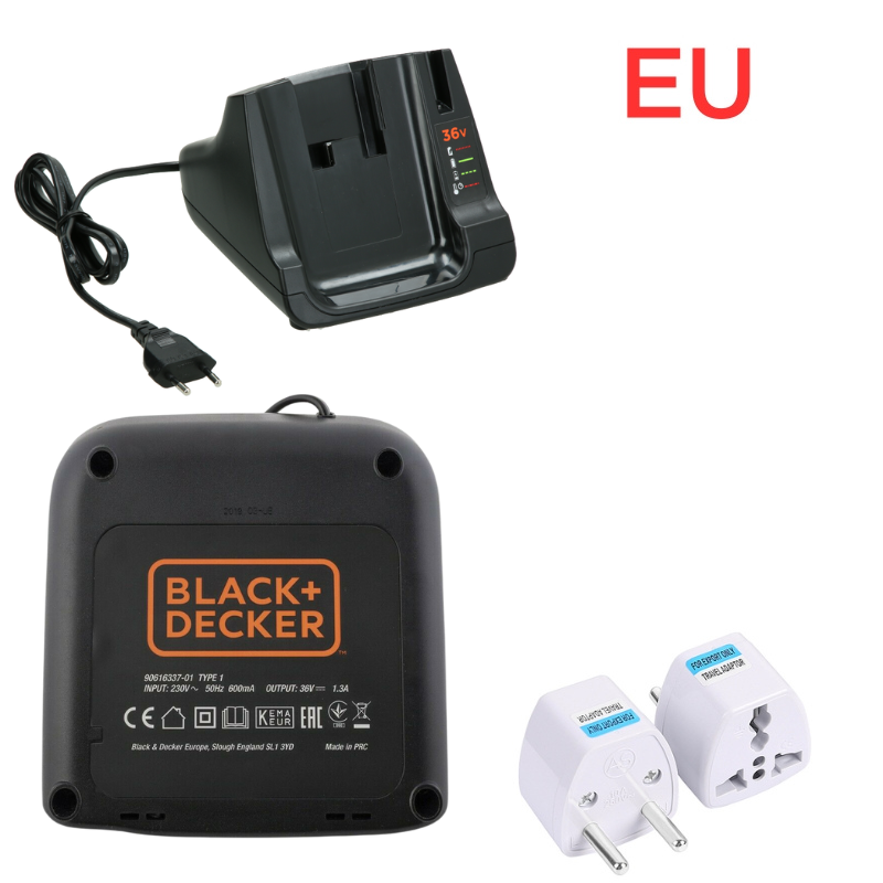 Chargez l&#39;image dans la visionneuse de la galerie, [90616337-01][36V-1.3A] Genuine Original Black &amp; Decker Fast Charger Electrical Tool Li-ion Battery - Replacement Charger
