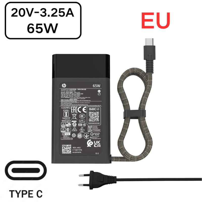 Load image into Gallery viewer, [65W][Type-C] HP USB C Laptop AC Wall Travel Fast Quick Charger Travel Adapter
