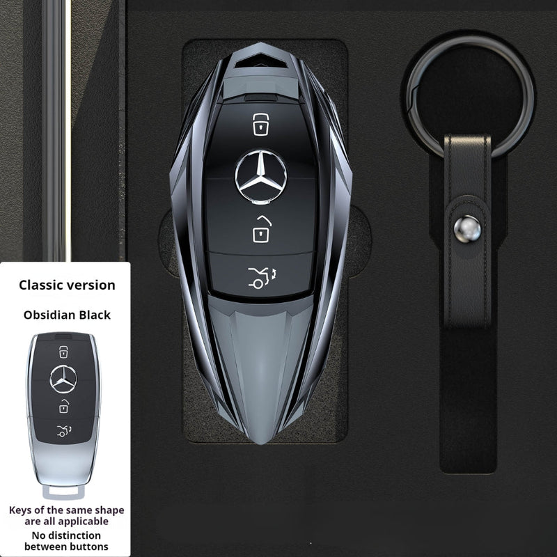 Chargez l&#39;image dans la visionneuse de la galerie, Mercedes Benz Mecha Style Zinc Alloy Car Key Fob Case Cover For Benz A, B, C, E, S, G-Class, GLA, GLB, GLC, GLE, GLS, CLA, CLS, EQC - Polar Tech Australia
