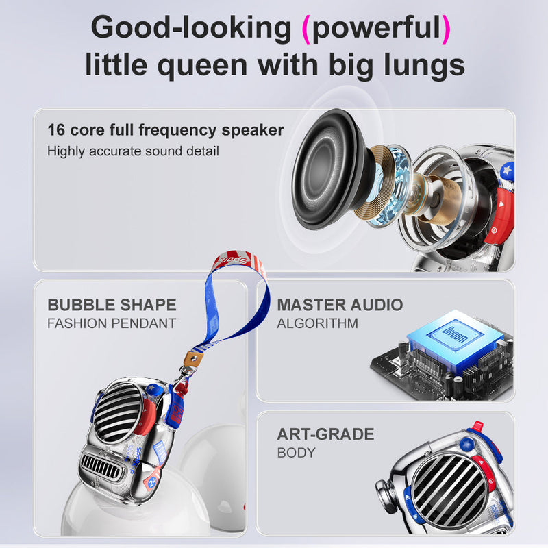 Cargue la imagen en el visor de la galería, Divoom Spark-Pop Bluetooth Speaker Portable Small Speaker Perfect Gift - Polar Tech Australia
