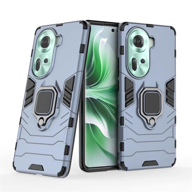 Load image into Gallery viewer, OPPO Reno11 5G (CPH2599) - Heavy Duty Armor Case With Ring Holder Stand - Polar Tech Australia
