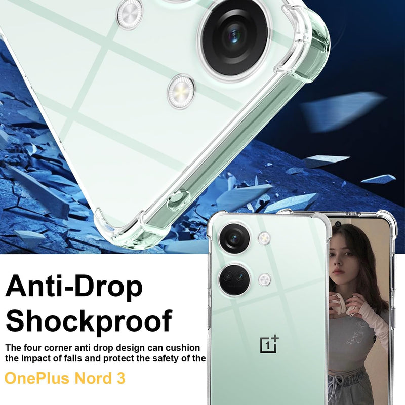 Cargue la imagen en el visor de la galería, OnePlus 1+Nord 3 - AirPillow Cushion Transparent Soft Clear TPU Four Corners Protective Case - Polar Tech Australia
