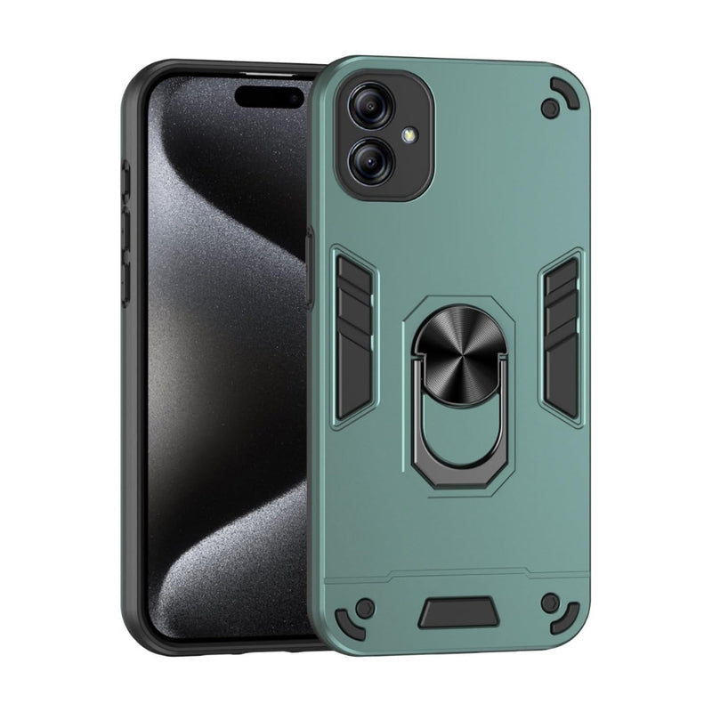 Load image into Gallery viewer, Samsung Galaxy A06 4G (SM-A065) - Shockproof Metal Ring Holder Phone Case

