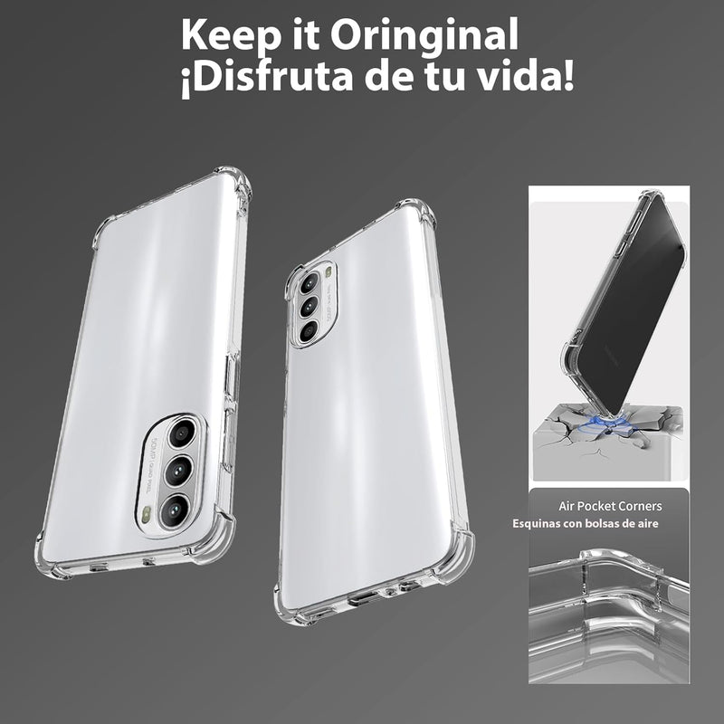 Load image into Gallery viewer, Motorola Moto G82 5G / Moto G52 - AirPillow Cushion Transparent Soft Clear TPU Four Corners Protective Case - Polar Tech Australia
