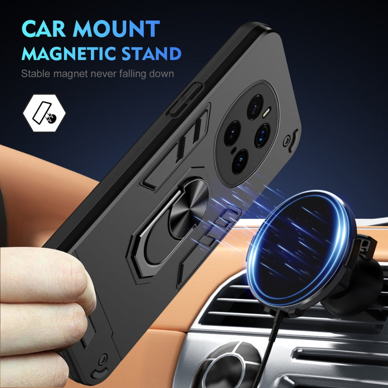 Load image into Gallery viewer, Honor Magic7 Pro (PTP-N49, PTP-AN10) - Shockproof Metal Ring Holder Phone Case
