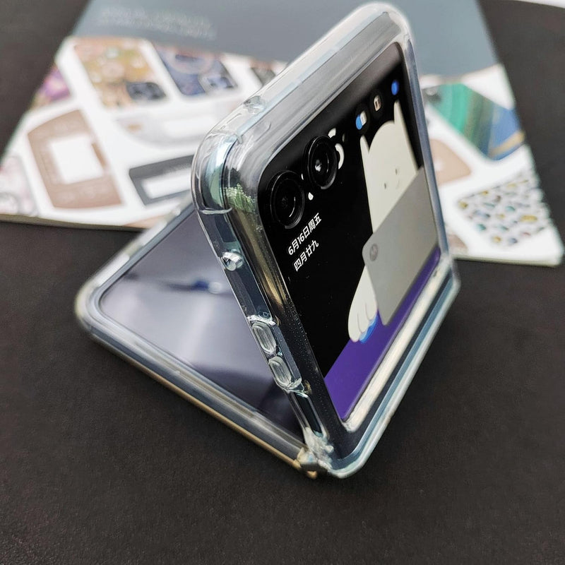 Load image into Gallery viewer, Motorola Moto Razr+ / Razr Plus 2024 - AirPillow Cushion Transparent Soft Clear TPU Case - Polar Tech Australia
