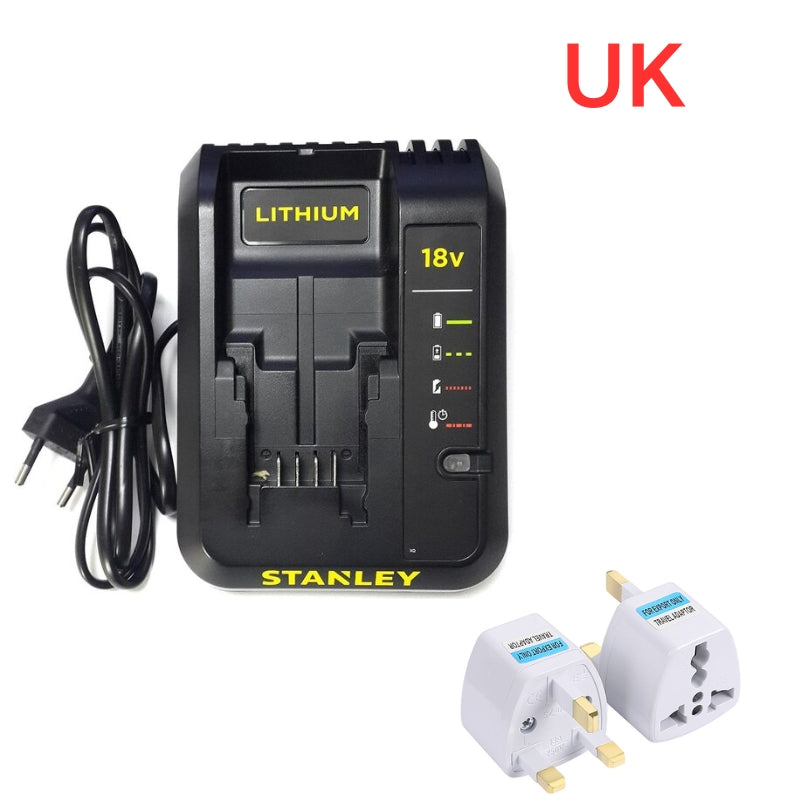 Cargue la imagen en el visor de la galería, [14.4V~18V-2A] Genuine Original STANLEY Fast Charger Electrical Tool Li-ion Battery - Replacement Charger - Polar Tech Australia
