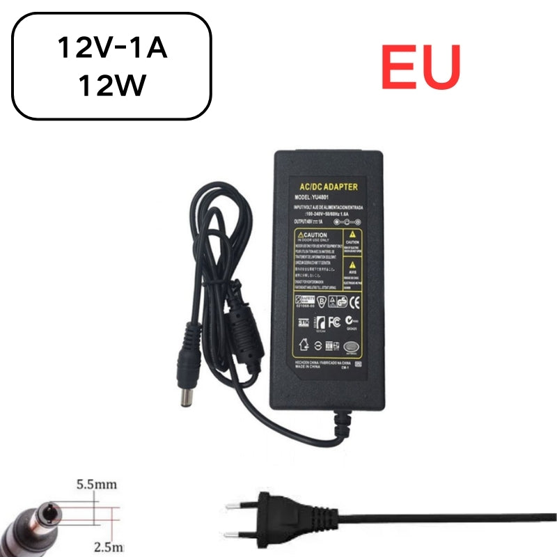 Chargez l&#39;image dans la visionneuse de la galerie, [12V-1A][5.5x2.5] Universal Computer/Monitor/CCTV POE Switch - Power Supply Adapter Wall Charger - Polar Tech Australia
