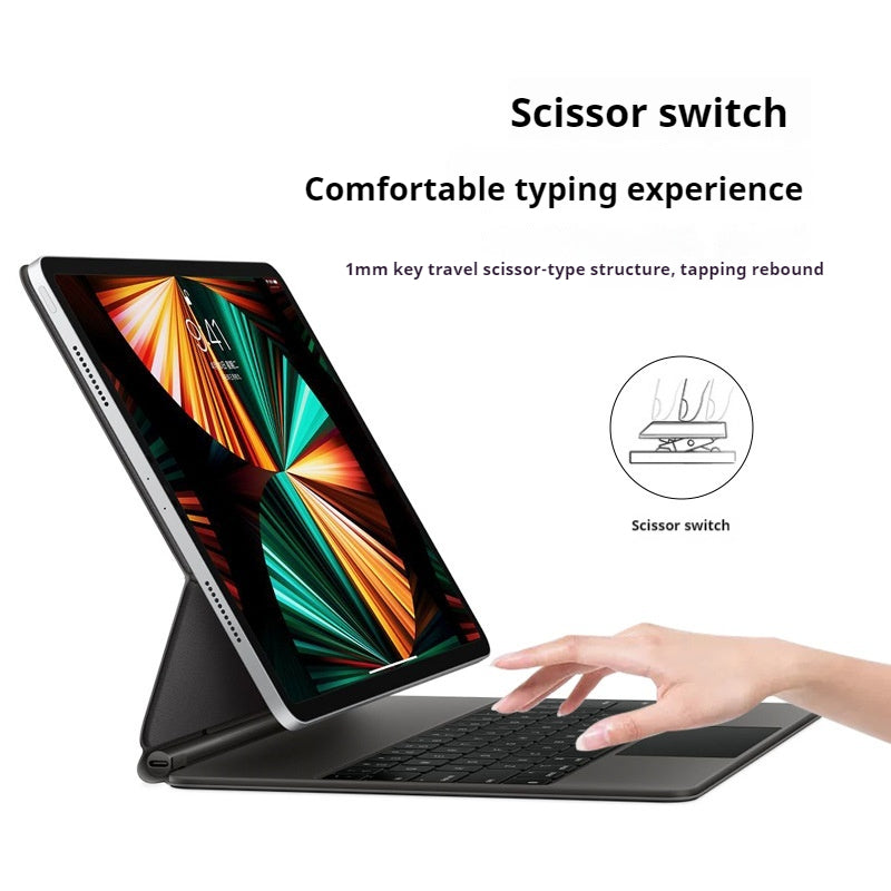 Cargue la imagen en el visor de la galería, Apple iPad Pro 11-inch 1st/2nd/3rd/4/5th Gen (2018/2020/2021/2022/2024) Smart Wireless Trackpad Keyboard Flip Case With Backlit - Polar Tech Australia
