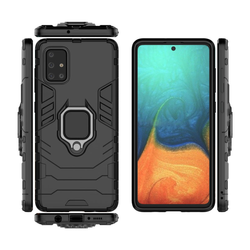 Chargez l&#39;image dans la visionneuse de la galerie, Samsung Galaxy A71 5G (SM-A716) - Heavy Duty Armor Case With Ring Holder Stand
