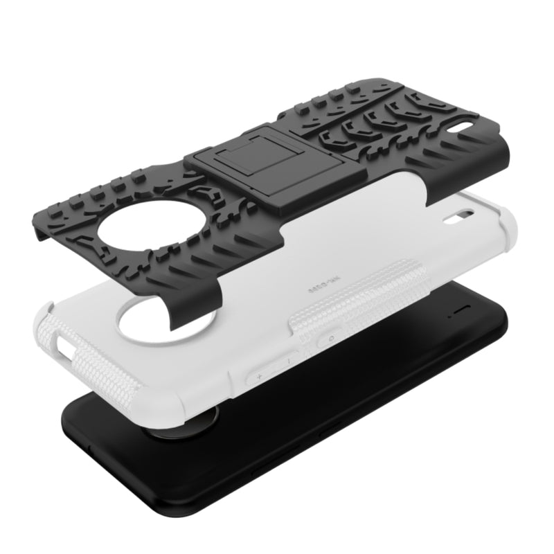 Cargue la imagen en el visor de la galería, Nokia C200 - Tire Texture TPU + PC Phone Case with Holder

