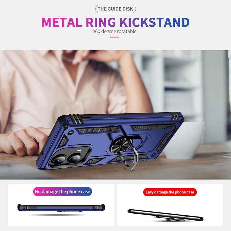 Load image into Gallery viewer, [Built-in 360-degree rotatable ring bracket] Motorola Moto Edge 2024 - Shield Shockproof Rugged Heavy Duty Case - Polar Tech Australia
