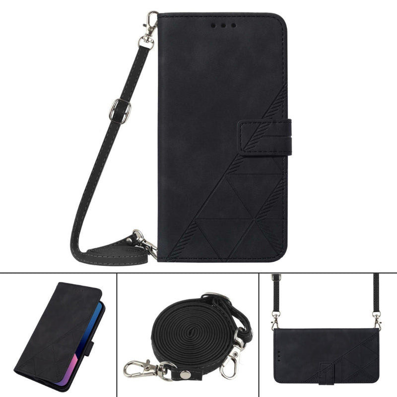 Cargue la imagen en el visor de la galería, [With Shoulder Strap] [With Card Slot] Motorola G Stylus 5G 2023 - PU leather Crossbody Wallet Style Shockproof Phone Case - Polar Tech Australia
