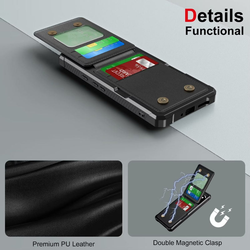 Load image into Gallery viewer, Google Pixel 9 Pro XL - Horizontal Flip Card Bag Holder Leather Phone Case - Polar Tech Australia
