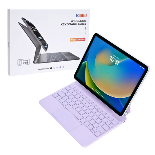 Magic Magnetic Floating Trackpad Wireless 7 Multi-Color Backlit Keyboard Case for Apple iPad Air 4/5 & Pro 11“ & Air 11” M2/M3 (2024/2025)