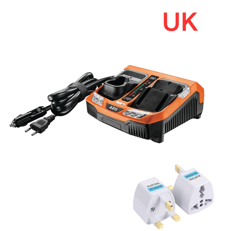 Cargue la imagen en el visor de la galería, [BLK1218] Genuine Original AEG Dual Port Fast Charger Electrical Tool Li-ion Battery - Replacement Charger - Polar Tech Australia
