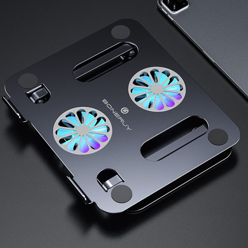 Chargez l&#39;image dans la visionneuse de la galerie, Height-Adjustable Laptop Cooling Pad with Quiet Fan - Perfect for Home or Office - Polar Tech Australia
