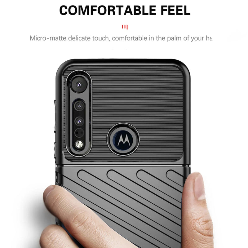 Cargue la imagen en el visor de la galería, Motorola Moto G Pure (2021) - Thunder Series Twill Texture Thickened Anti-fall Protection TPU Case - Polar Tech Australia
