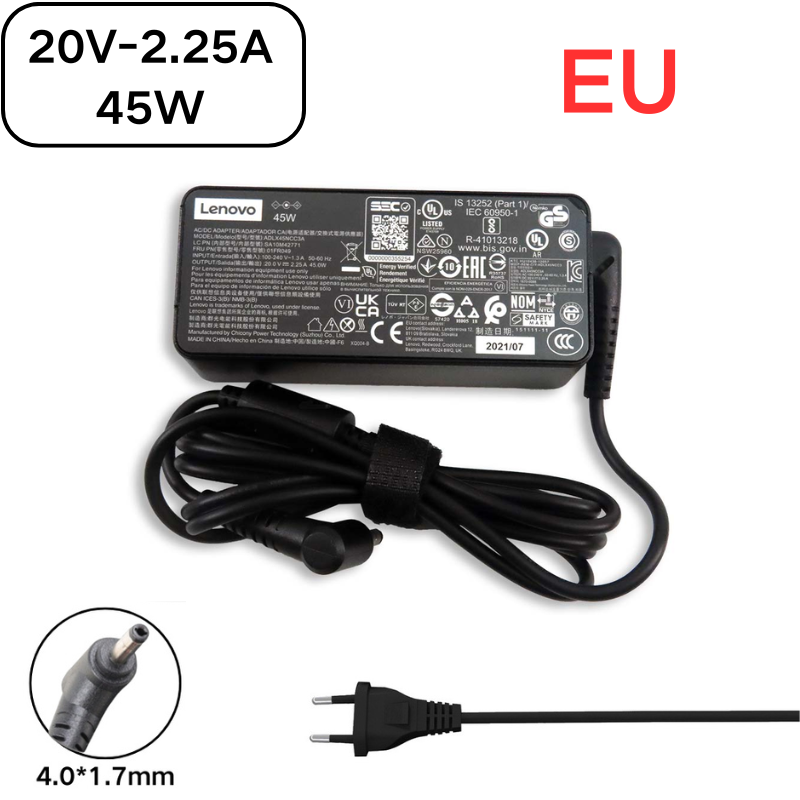 Chargez l&#39;image dans la visionneuse de la galerie, [20V-2.25A/45W][4.0x1.7] Lenovo IdeaPad Miix Chromebook Yoga Laptop AC Power Supply Adapter Charger - Polar Tech Australia
