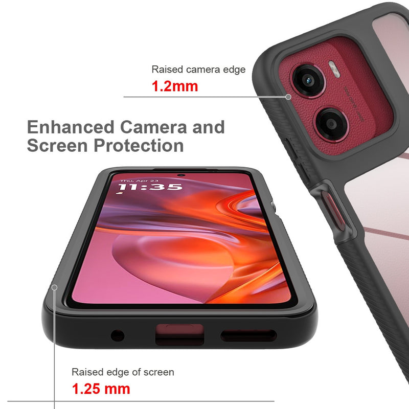 Cargue la imagen en el visor de la galería, Motorola Moto G9 Power - Solid Color Shockproof TPU Clear PC Phone Case - Polar Tech Australia
