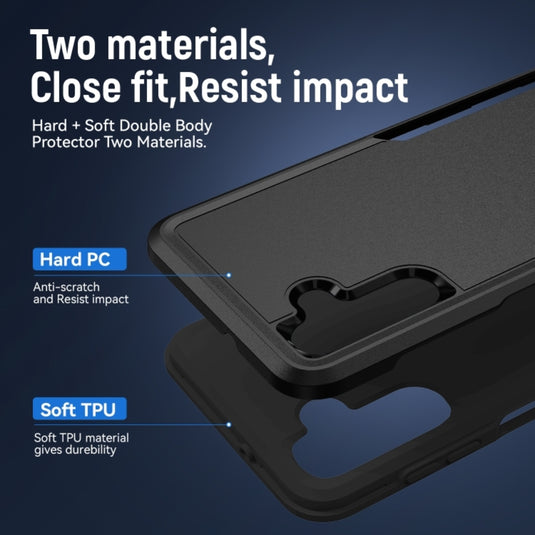 Samsung Galaxy S25 FE (SM-S731) - Adventurer Commuter Heavy Duty Drop Proof Tough Hybrid Case