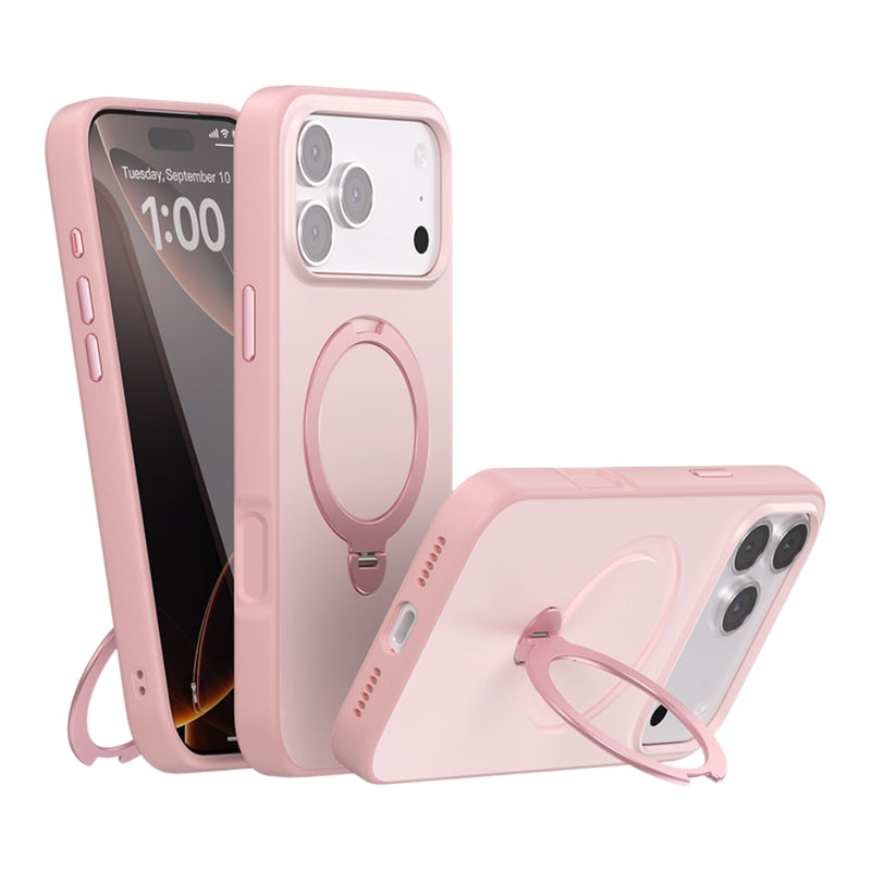 Chargez l&#39;image dans la visionneuse de la galerie, Apple iPhone 17 Pro - Contrast Color Rotation Holder Magsafe Phone Case
