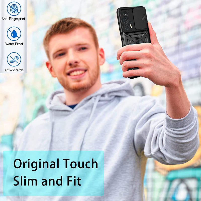 Load image into Gallery viewer, [Magnetic Ring Kickstand][Camera Cover] Motorola Moto Edge 20 Pro - Shield Shockproof Rugged Heavy Duty Case - Polar Tech Australia
