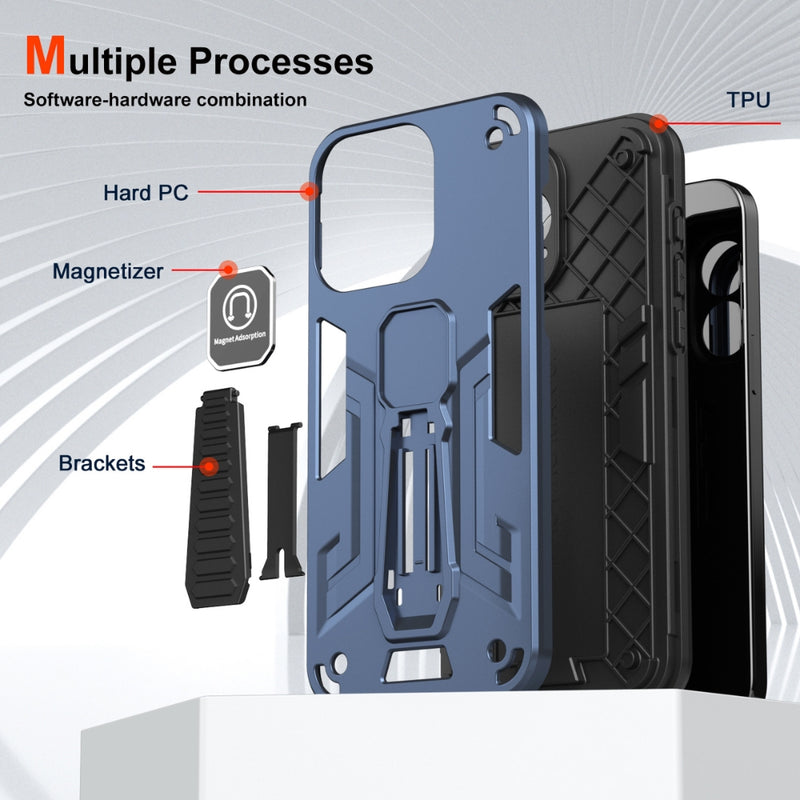 Load image into Gallery viewer, Motorola Moto G84 - TPU + PC Full Body Shockproof Phone Case with a Hidden Kickstand - Polar Tech Australia
