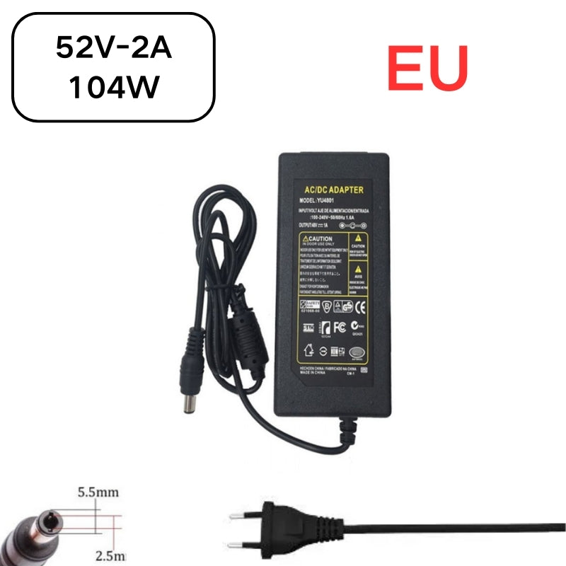 Chargez l&#39;image dans la visionneuse de la galerie, [52V-2A][5.5x2.5] Universal Computer/Monitor/CCTV POE Switch - Power Supply Adapter Wall Charger - Polar Tech Australia
