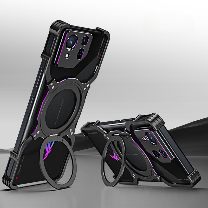 Cargue la imagen en el visor de la galería, Asus ROG Phone 9 / 9 Pro - Mechanical Arm Borderless MagSafe Holder Metal Phone Case - Polar Tech Australia
