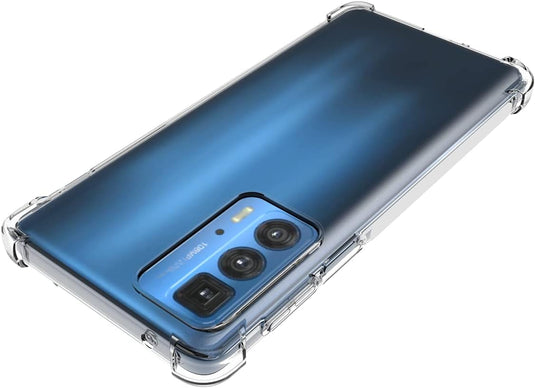 Motorola Moto Edge 20 Pro - AirPillow Cushion Transparent Soft Clear TPU Four Corners Protective Case - Polar Tech Australia
